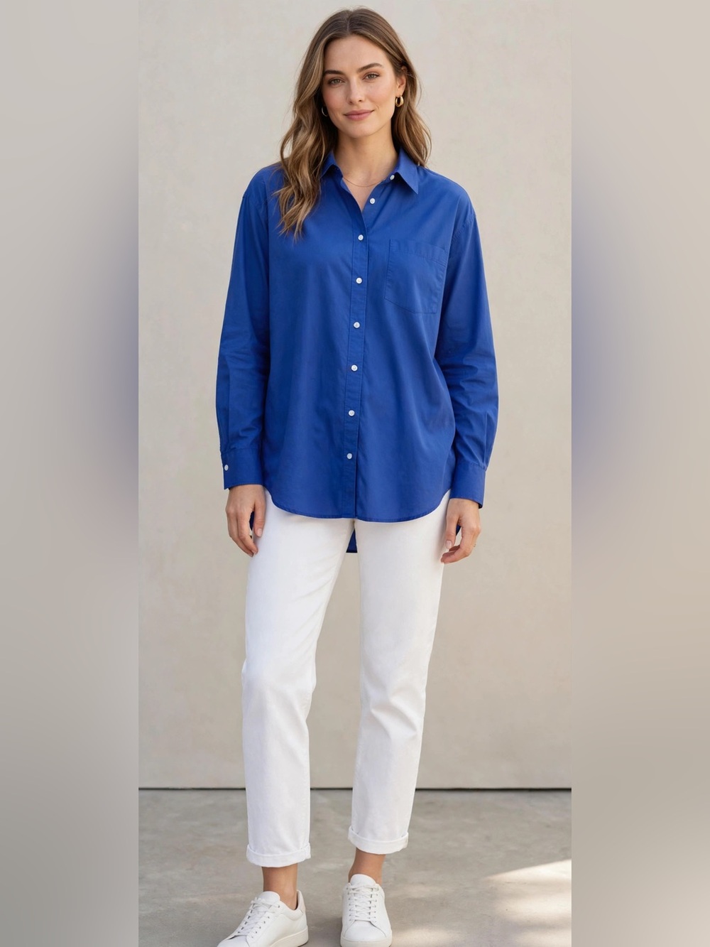 Old Navy Cobalt Blue Women's Button-Down Shirt